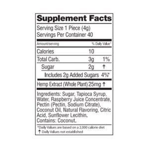 Alternative view of Wyld CBD, Raspberry Gummies, Broad Spectrum THC-Free, 40ct, 1000mg CBD