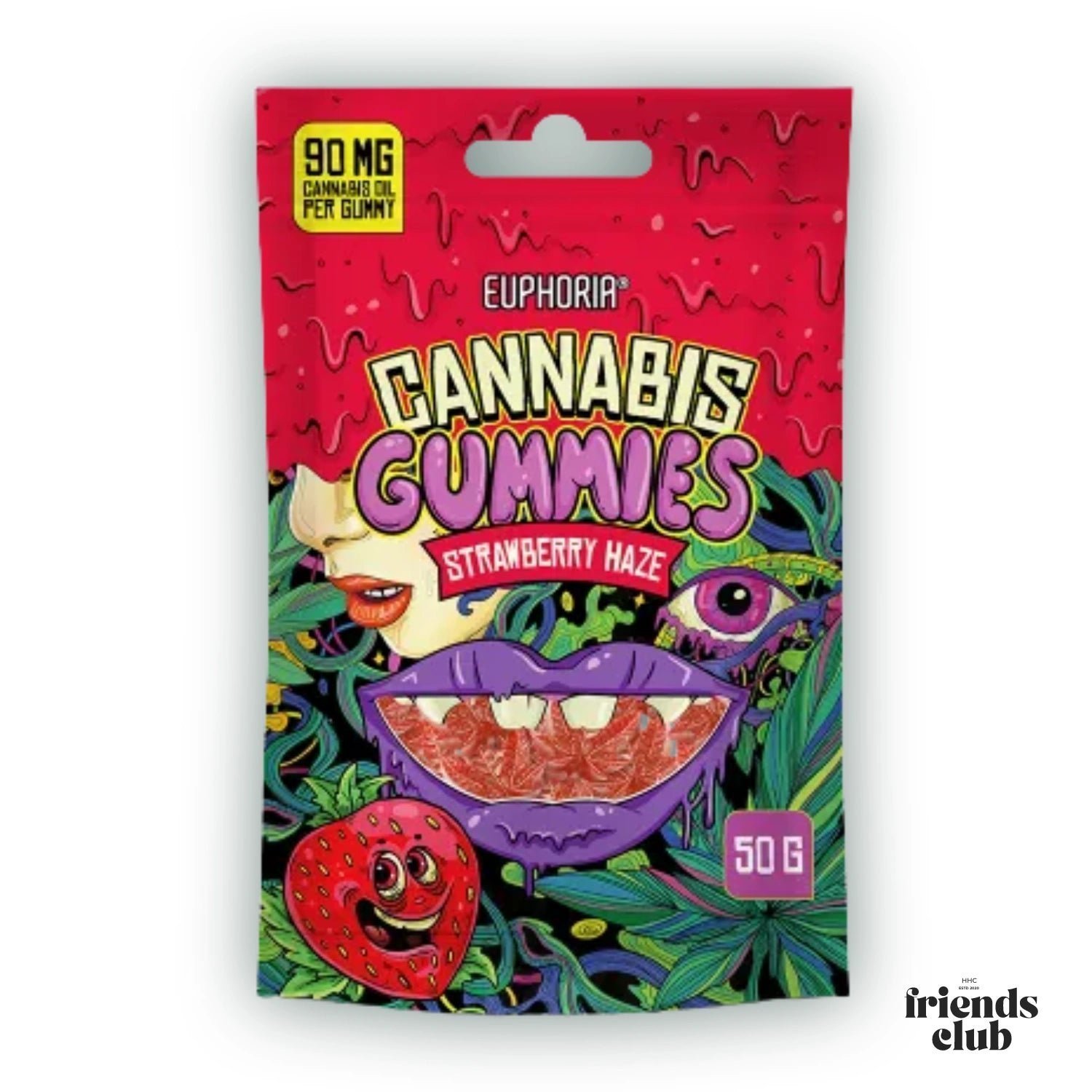 Euphoria Aroma Gummies Strawberry Haze 50g