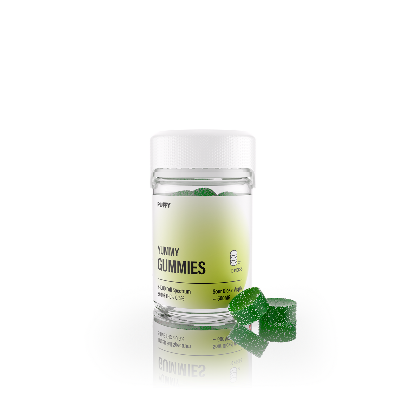Gummies THC 50mg Sour Diesel Apple